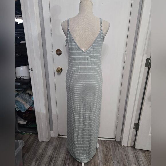 Wishlist striped maxi dress sleeveless pockets size small - Picture 2 of 13